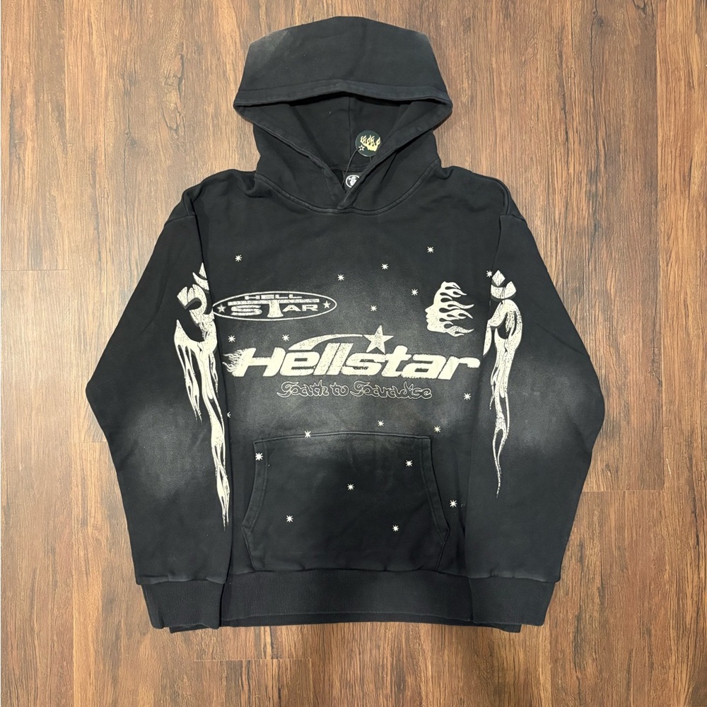 Hellstar Black Graphic Hoodie